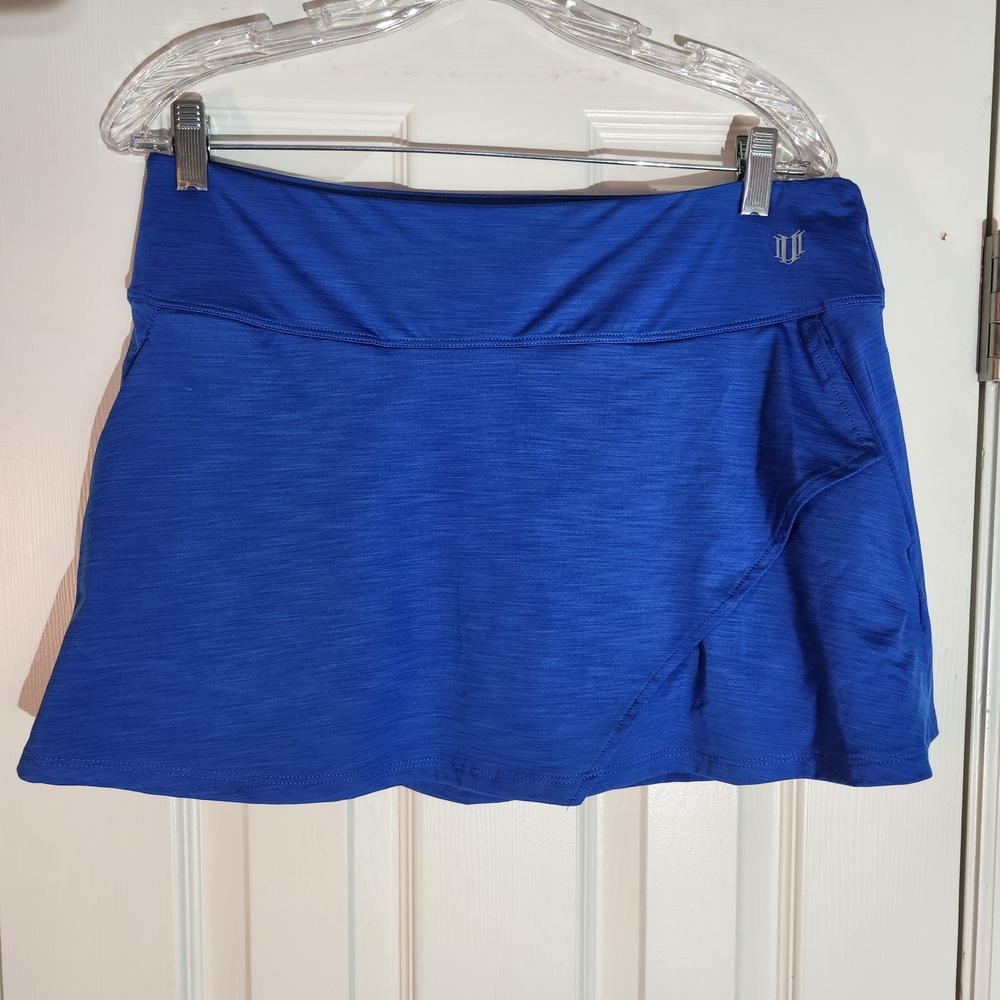 EleVen by Venus Williams Blue 'Fly Skort' Tennis Skirt Women's Size Large